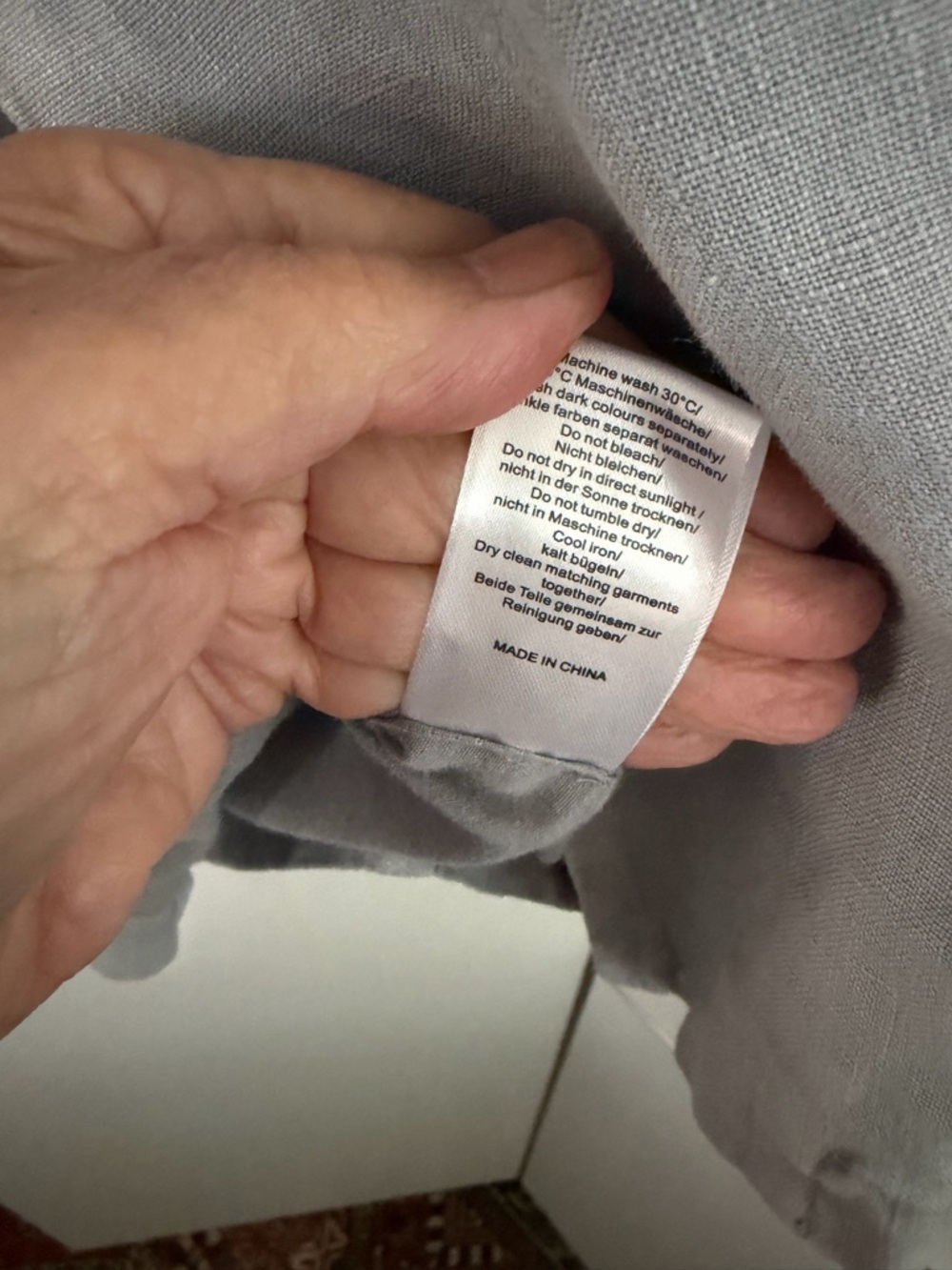 Poetry Light Gray linen Button Jacket - Picture 9 of 11